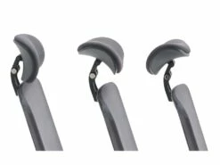 Fauteuil De Bureau Ergonomique Professionnel - Avec Têtière - Nylon Et Tissu - Gris - BANKANO -DECO Ventes siege de bureau 503065