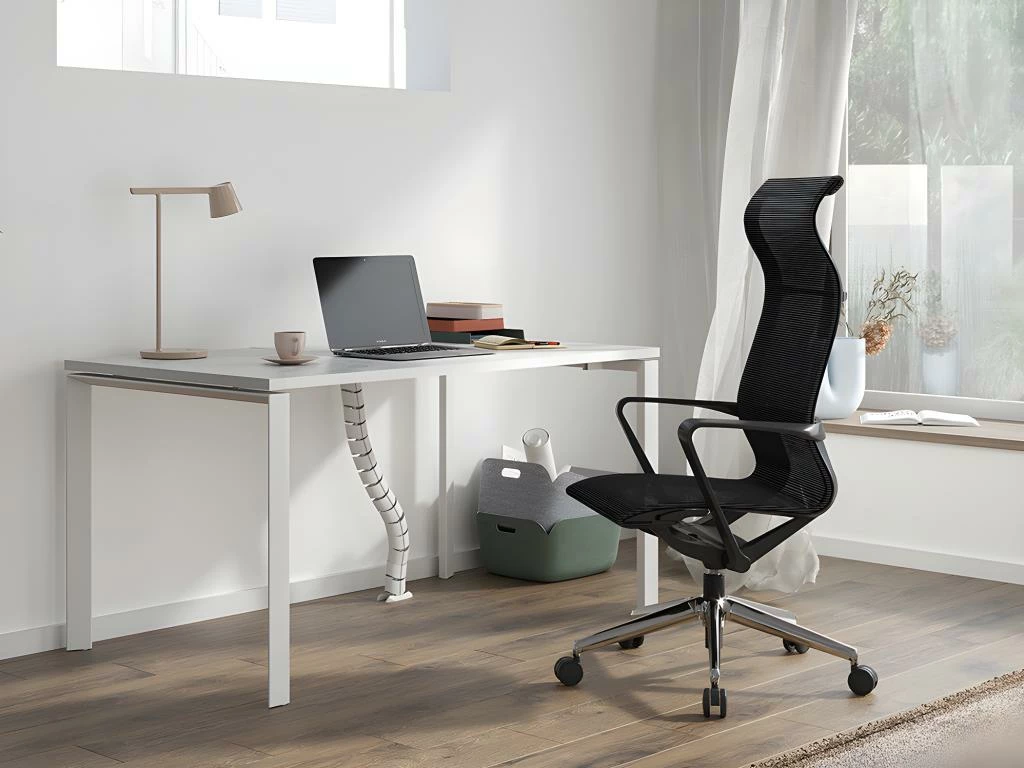 Fauteuil De Bureau Professionnel - Tissu - Noir - LADEFENSE 3 Fauteuil De Bureau Professionnel - Tissu - Noir - LADEFENSE