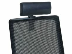 Fauteuil De Bureau Ergonomique Professionnel - Avec Têtière - Tissu - Noir - WALLSTREET -DECO Ventes siege de bureau 721999