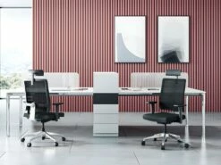 Fauteuil De Bureau Ergonomique Professionnel - Avec Têtière - Tissu - Noir - WALLSTREET -DECO Ventes siege de bureau 722011