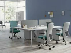 Fauteuil De Bureau Professionnel - Tissu - Bleu - HUMIA