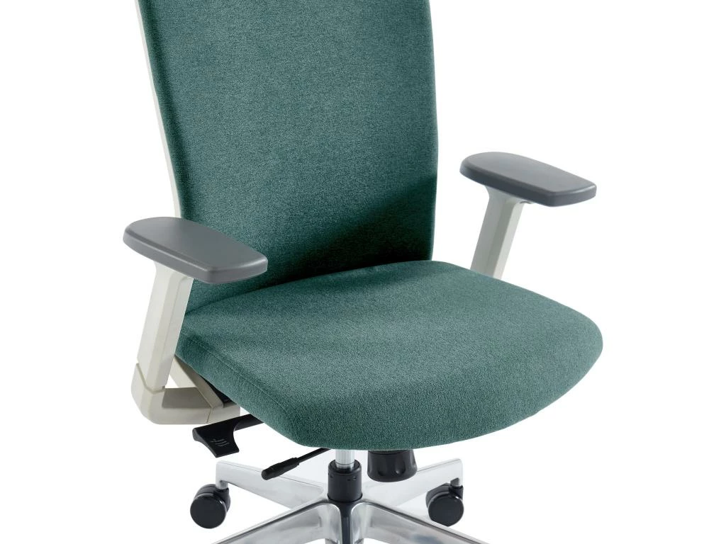 Fauteuil De Bureau Professionnel - Avec Têtière - Tissu - Bleu - VOLTI 13 Fauteuil De Bureau Professionnel - Avec Têtière - Tissu - Bleu - VOLTI – Image 11