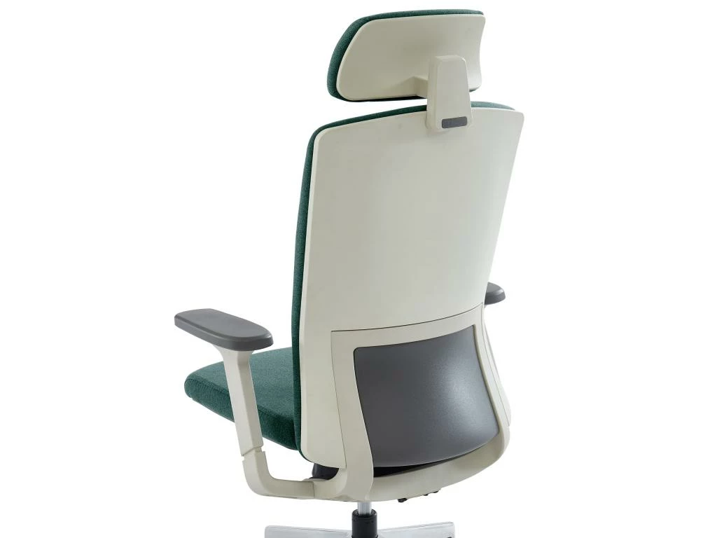 Fauteuil De Bureau Professionnel - Avec Têtière - Tissu - Bleu - VOLTI 8 Fauteuil De Bureau Professionnel - Avec Têtière - Tissu - Bleu - VOLTI – Image 6