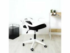QUICK - Fauteuil De Bureau Rabattable Noir Et Blanc -DECO Ventes siege de bureau 8910663