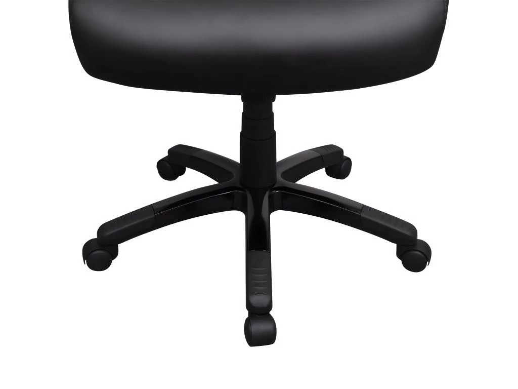 Fauteuil Chaise Siège De Bureau Pivotant Réglable Ergonomique Avec Accoudoir PVC Noir 0502021 5 Fauteuil Chaise Siège De Bureau Pivotant Réglable Ergonomique Avec Accoudoir PVC Noir 0502021 – Image 3