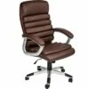 Fauteuil Chaise Siège De Direction Rembourrage Ondulé Marron 08_0000373 -DECO Ventes siege de bureau 8911143
