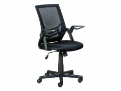 JIAN - Fauteuil De Bureau Tissu Mesh Coloris Noir