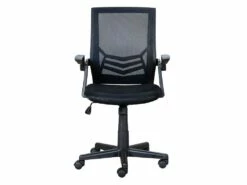 JIAN - Fauteuil De Bureau Tissu Mesh Coloris Noir -DECO Ventes siege de bureau 9167525