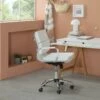Fauteuil De Bureau Fenix Inclinable Blanc, Cuir Synthétique -DECO Ventes siege de bureau 9475171