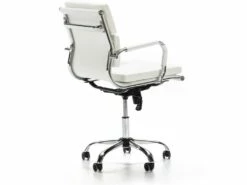 Fauteuil De Bureau Fenix Inclinable Blanc, Cuir Synthétique -DECO Ventes siege de bureau 9475177