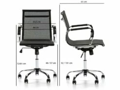 Fauteuil De Bureau Oxford Inclinable, Tissus Transpirable, Hauteur Réglable -DECO Ventes siege de bureau 9906901