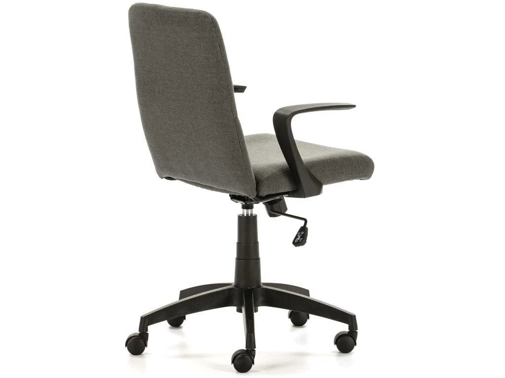 Fauteuil De Bureau Relevable Teo Matelassé Avec Tissu Gris Foncé 5 Fauteuil De Bureau Relevable Teo Matelassé Avec Tissu Gris Foncé – Image 3
