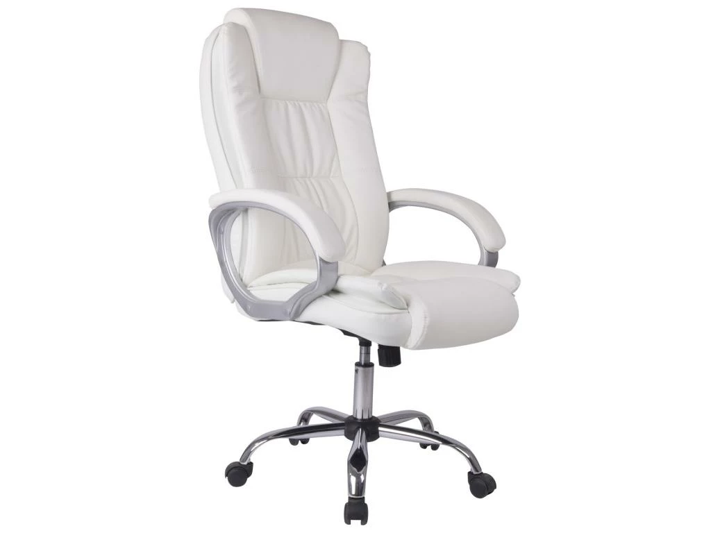 Chaise De Bureau Karen Elevable Et Fauteuil Inclinable En Simili Cuir Blanc 3 Chaise De Bureau Karen Elevable Et Fauteuil Inclinable En Simili Cuir Blanc