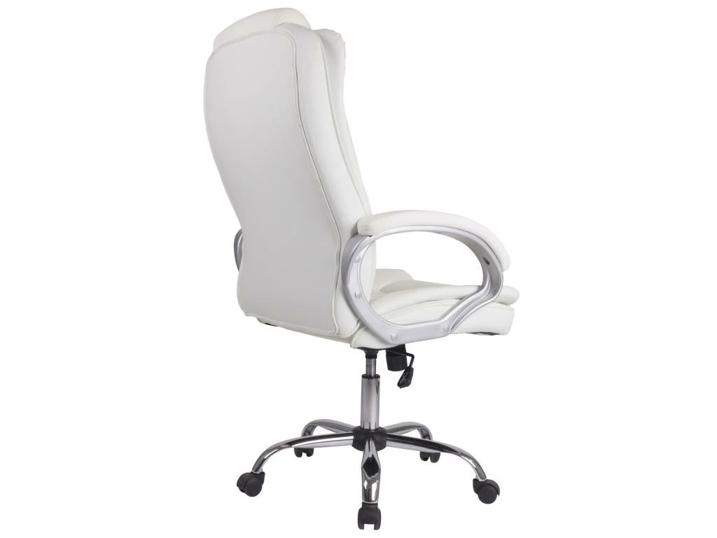 Chaise De Bureau Karen Elevable Et Fauteuil Inclinable En Simili Cuir Blanc 5 Chaise De Bureau Karen Elevable Et Fauteuil Inclinable En Simili Cuir Blanc – Image 3
