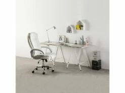Chaise De Bureau Karen Elevable Et Fauteuil Inclinable En Simili Cuir Blanc 11 Chaise De Bureau Karen Elevable Et Fauteuil Inclinable En Simili Cuir Blanc -DECO Ventes siege de bureau 9906997
