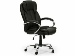 Fauteuil De Bureau à Hauteur Réglable Et Inclinable Nixon Similicuir Noir