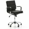 Fauteuil De Bureau Fenix Inclinable Noir, Cuir Synthétique -DECO Ventes siege de bureau 9907059