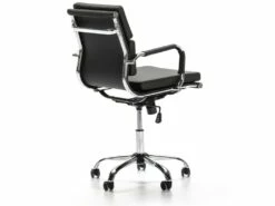 Fauteuil De Bureau Fenix Inclinable Noir, Cuir Synthétique -DECO Ventes siege de bureau 9907063