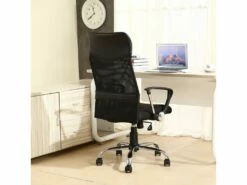 Chaise De Bureau Campus Relevable Et Fauteuil Inclinable En Simili Cuir Noir -DECO Ventes siege de bureau 9907087